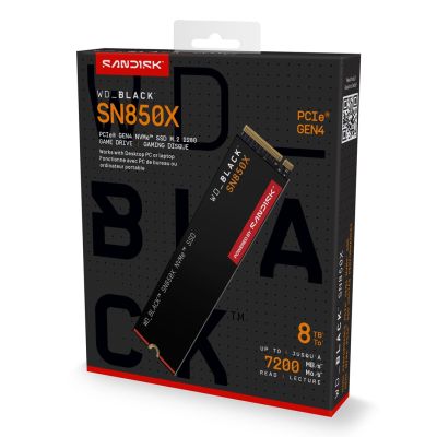 11. WD Black SN850X 8TB M.2 NVMe SSD WDS800T2X0E