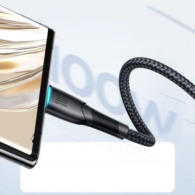 8. Joyroom Starry series SA32-AC6 100W USB-A / USB-C cable 1m - black