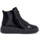 2. Women's patent leather platform ankle boots, black, Rieker W2661-01