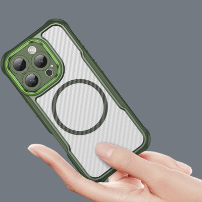 5. Leading Series MagSafe Silicone Case for iPhone 16 Pro Max - Green