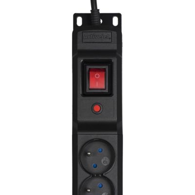 3. Activejet COMBO surge protector/12 gn/3 m/cz (12 x UTE; 10 A (2500 W); 3 m; black)