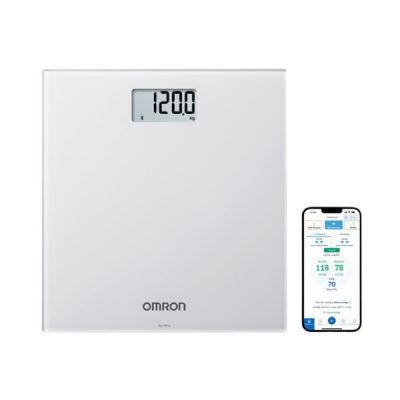 7. Omron HN-300T2-EGY Intelli IT Bathroom Scale White