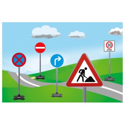 2. Jamara 460293 Rocking Toy Accessory Road Sign Set