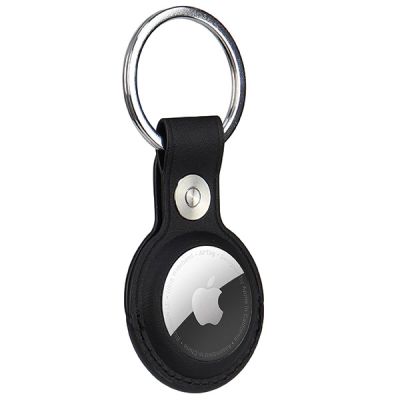 4. Audi Synthetic Leather AirTag case - black