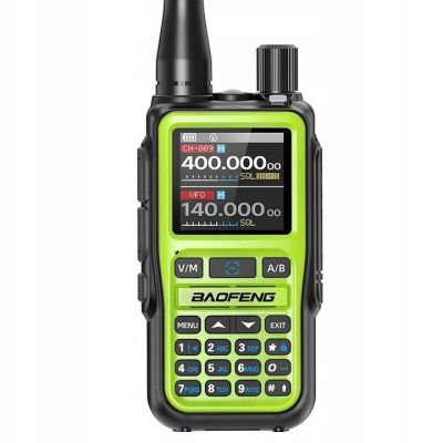 Baofeng UV-5R EU MINI USB-C Bluetooth VHF UHF Air Band Radio Green (15cm antenna)