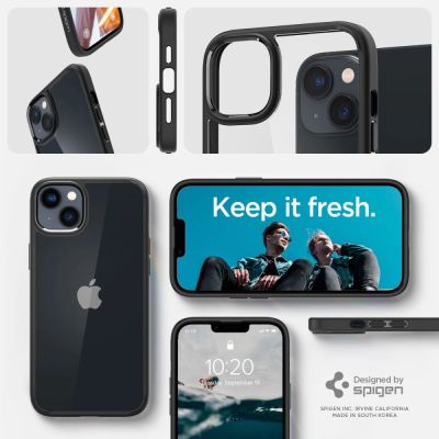 11. Spigen Ultra Hybrid iPhone 14 Plus Case - Matte Black