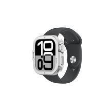 AmazingThing Titan Pro Metal Case for Apple Watch 11 46mm Aluminum - Silver