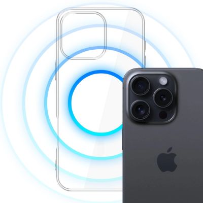 14. 3mk Clear MagCase Case for Apple iPhone 16 Pro - Transparent