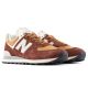 5. New Balance U574 lifestyle brown unisex sneakers (U574MRR)