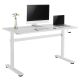 7. Ergo Office manual height adjustment desk, max 40 kg, max height 117 cm, with a tabletop for sitting and standing work, ER-401 W