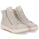 4. Rieker W0164-60 comfortable beige women's leather ankle boots