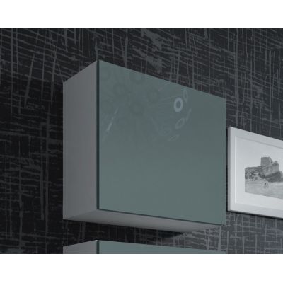 VIGO square display cabinet 50/50/30 white/grey gloss
