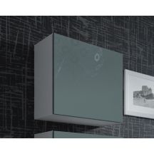 VIGO square display cabinet 50/50/30 white/grey gloss