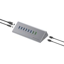 CONCEPTRONIC 10-port USB-A3.0/-C Hub Adapter -> 6xA3.0+m.Netz. Gr