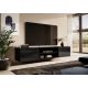 3. TV cabinet SLIDE 200K 200x40xH37 all in black gloss