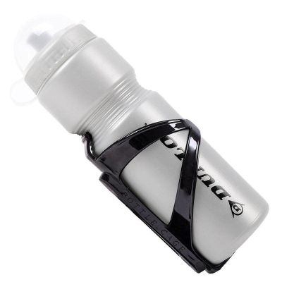2. DUNLOP 750ML BIKE BOTTLE WITH CAGE SILVER