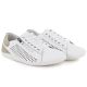 4. Women's leather barefoot shoes, openwork, white, Gino Fabiani OL38-6