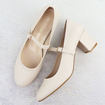4. Nude low-heeled pumps with strap Sergio Leone PB176
