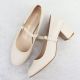 4. Nude low-heeled pumps with strap Sergio Leone PB176