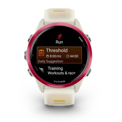 2. Garmin Forerunner 570 42mm Bone/Raspberry Aluminum watch