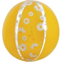 INFLATABLE BEACH BALL 50CM DAISY YELLOW 53174