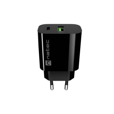 2. NATEC RIBERA WALL CHARGER 1X USB-A + 1X USB-