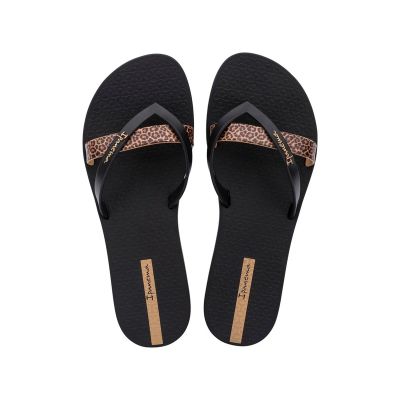 2. Ipanema Kirei women's flip-flops, fashionable and comfortable, black for the beach