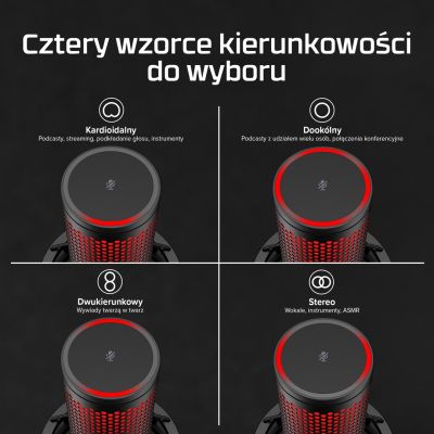 8. HyperX QuadCast 2 – USB Microphone (Black)