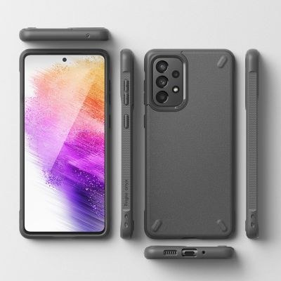 8. Ringke Onyx Durable TPU Cover for Samsung Galaxy A73 gray