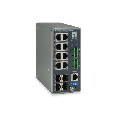 7. LevelOne 8xGE/4xSFP TURING Managed L3 1Gbps Industrial Switch
