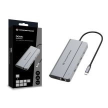 Conceptronic DONN34G Docking Station Wired USB 3.2 Gen 2 (3.1 Gen 2) Type-C Gray