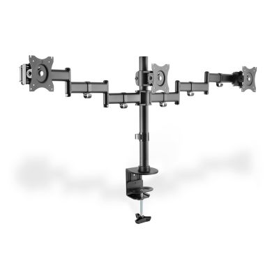 13. Triple desk stand (clamp) 3xLCD max. 27" max. 8kg tilt and swivel 360° (PIVOT)