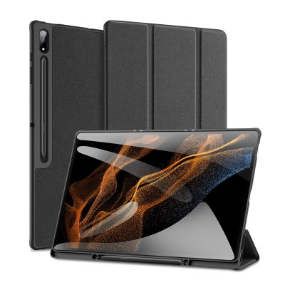 2. Dux Ducis Domo foldable cover for tablet with Smart Sleep function Samsung Galaxy Tab S8/S9 Ultra stand black