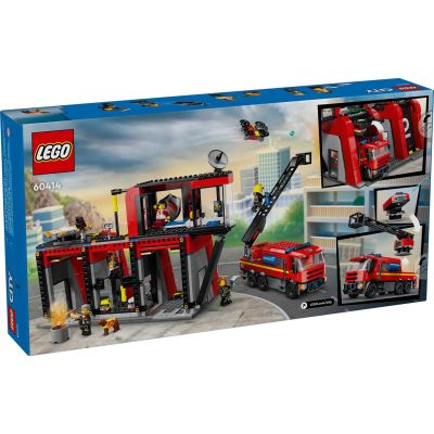 12. LEGO City 60414 Fire Station with Fire Truck