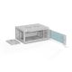 3. ALANTEC Wall-mounted cabinet 19" 4U 600x450, glass door, gray, assembled (SW-4U-600-450-01-SA)