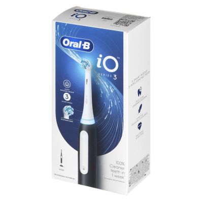 7. Braun Oral-B iO3 Matt Black Electric Toothbrush
