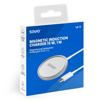 4. SAVIO INDUCTIVE CHARGER 15W 1M LA-11