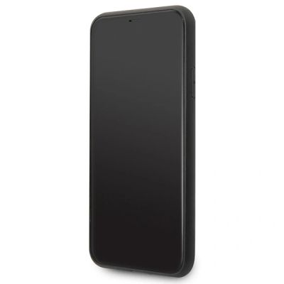 4. Karl Lagerfeld Saffiano Karl&Choupette Head Case for iPhone 11 Pro Max - Black