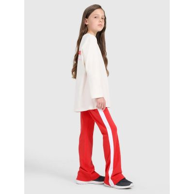 5. Oversized longsleeve with print for girls 4F 4FJRAW25TLONF589-11S