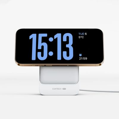 6. Cuktech WPB100N 20W 10000mAh Magnetic Power Bank with Stand - White