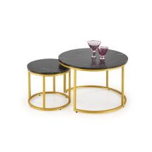 PAOLA BLACK COFFEE TABLE 60X40CM