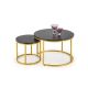 PAOLA BLACK COFFEE TABLE 60X40CM