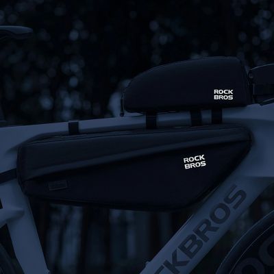 7. Rockbros Bike Bag for Frame Under Top Tube 2.9l - Black