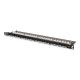 7. Digitus High-Density Patch Panel 19" 24 x RJ45, LSA horizontal, Cat. 6, unshielded, 0.5U, black, cable guide
