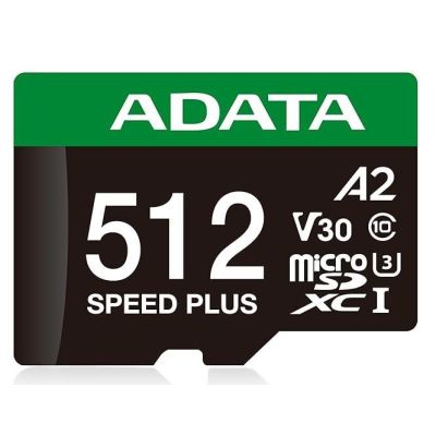 10. Memory Card MEMORY MICRO SDXC 512GB UHS-I ADATA UD512GUI3V30A2SP-RA1