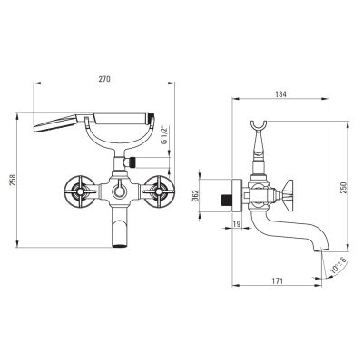 4. Deante Temisto BQTN11D bath and shower mixer