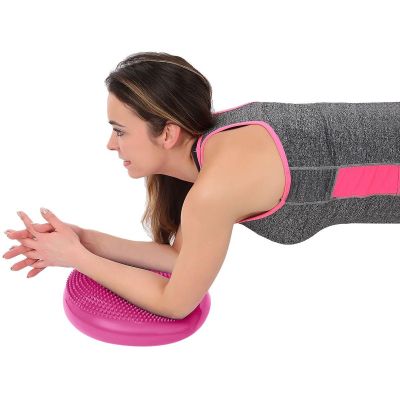 2. SENSORMOTOR DISC PILLOW WITH PUMP 33 CM PINK ENERO FIT