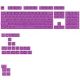 Glorious GPBT Basics Keyboard Overlays, ANSI Layout (US), PBT, Dye-Sub - Epic Purple