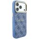 4. Guess Embossed 4G Classic MagSafe Case for iPhone 17 Pro / 18 Pro - Blue