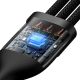 4. Baseus Flash Series II cable USB - USB Type C / Lightning / micro USB 100 W 1.2 m black (CASS030001)